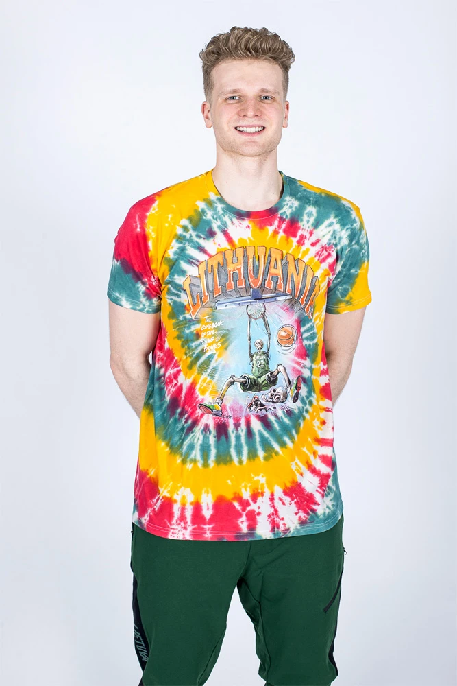 LKF Lietuva Basketball Oficialūs Tie-Dye Marškinėliai, Dydis: 5XL