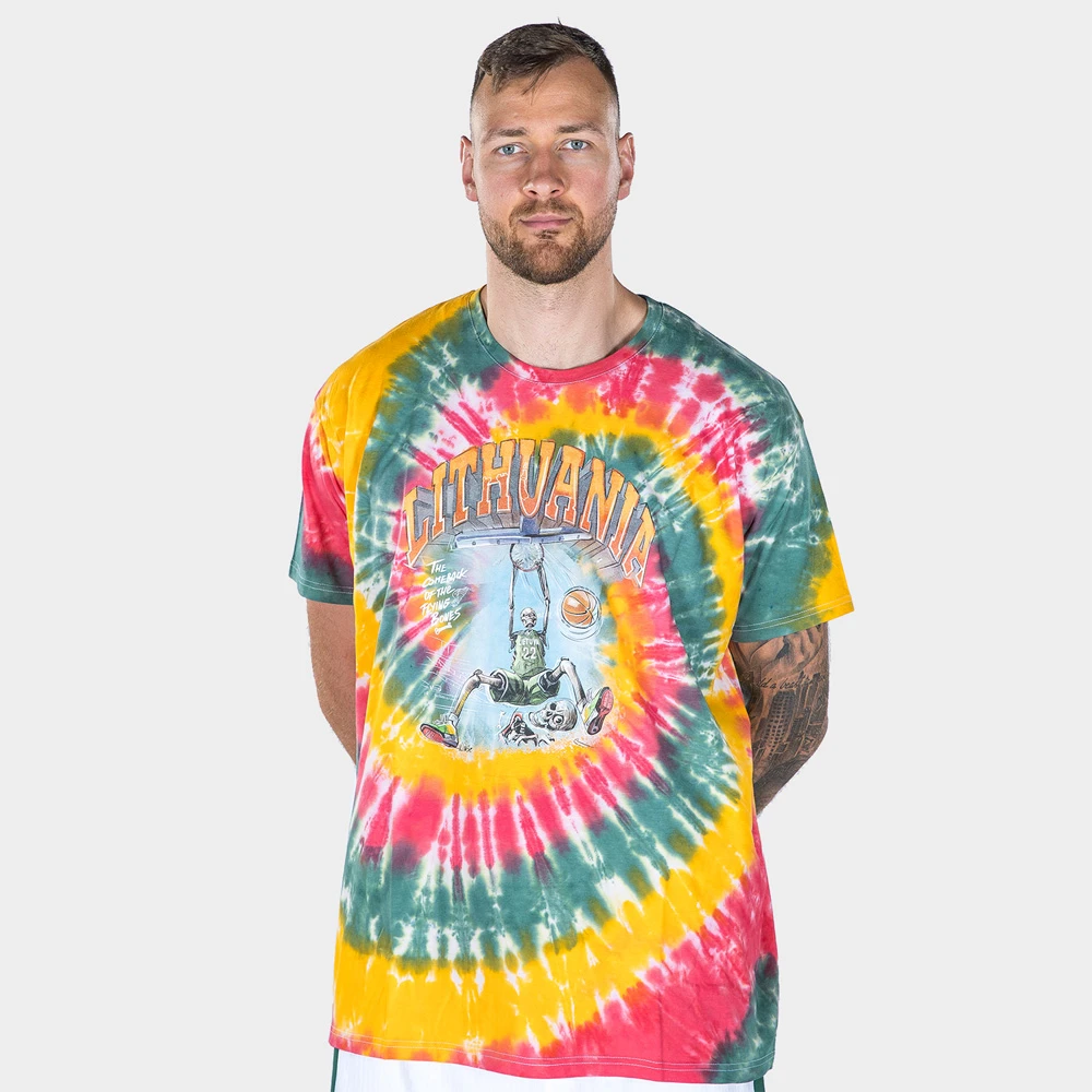 LKF Lietuva Basketball Oficialūs Tie-Dye Marškinėliai, Dydis: M