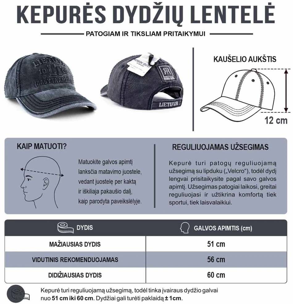 Robin Ruth Kepurė LT 1009 Įrašyta Amžiams