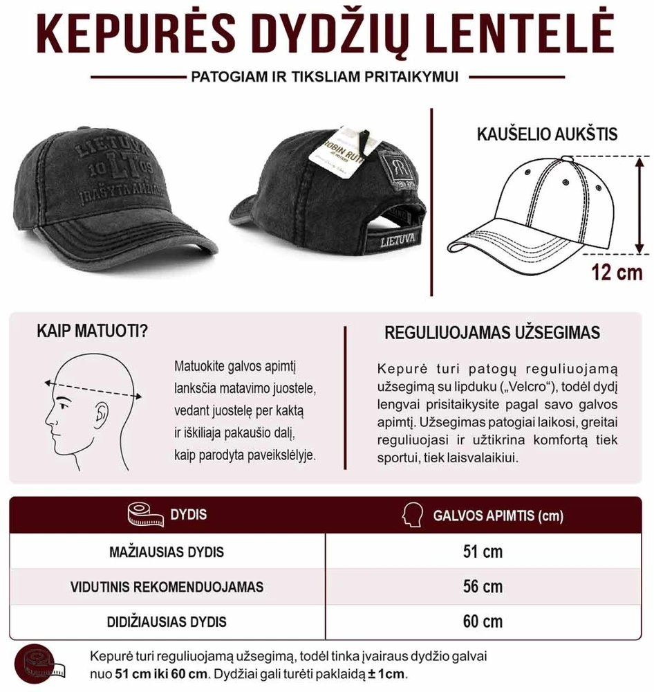 Robin Ruth Kepurė LT 1009 Įrašyta Amžiams