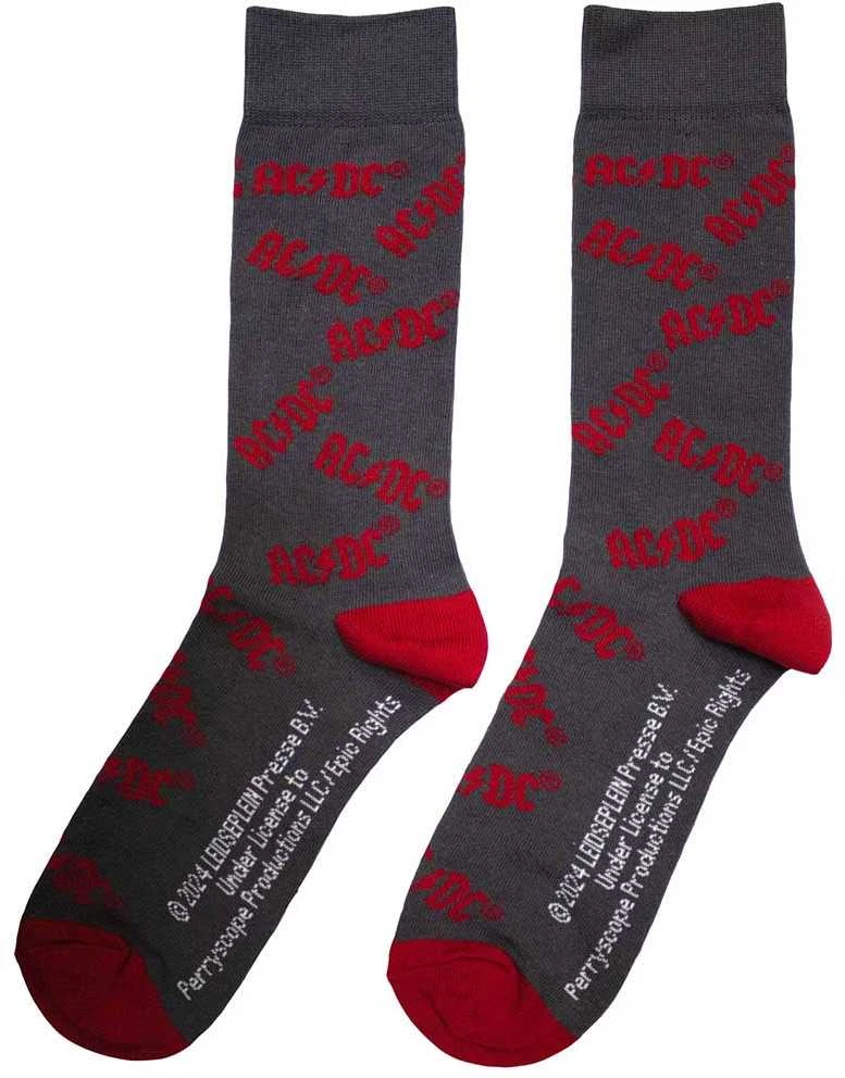 Rock AC/DC Logo Pattern Kojinės