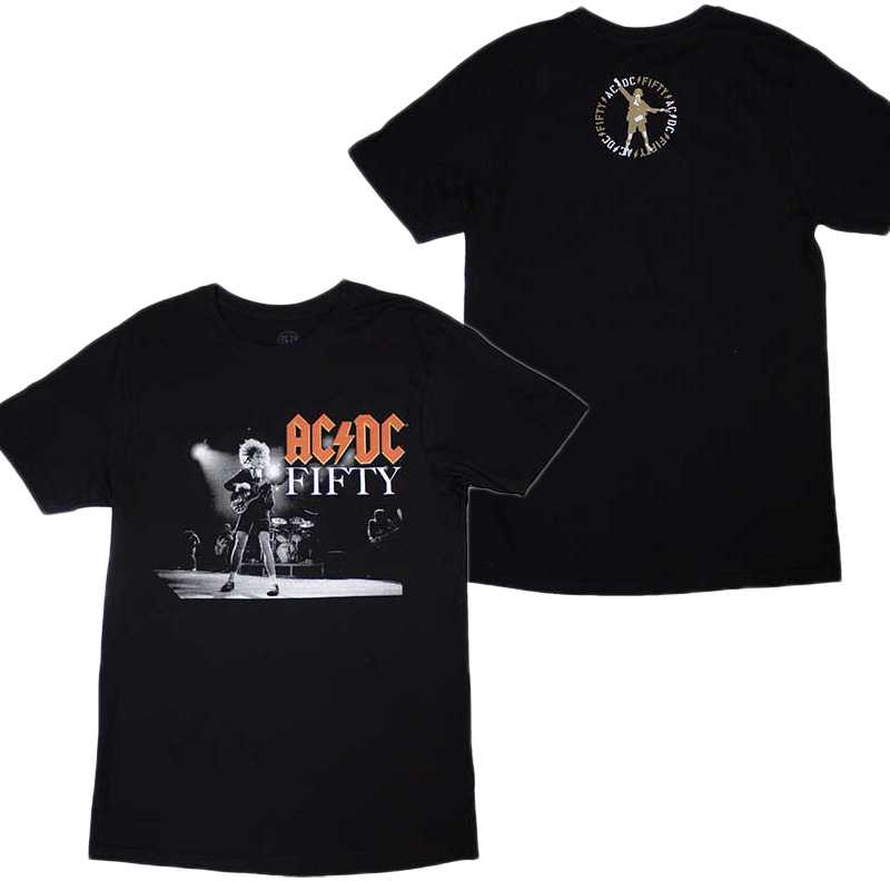 Rock AC/DC On Stage Fifty Marškinėliai (50 metai edition), Dydis: M