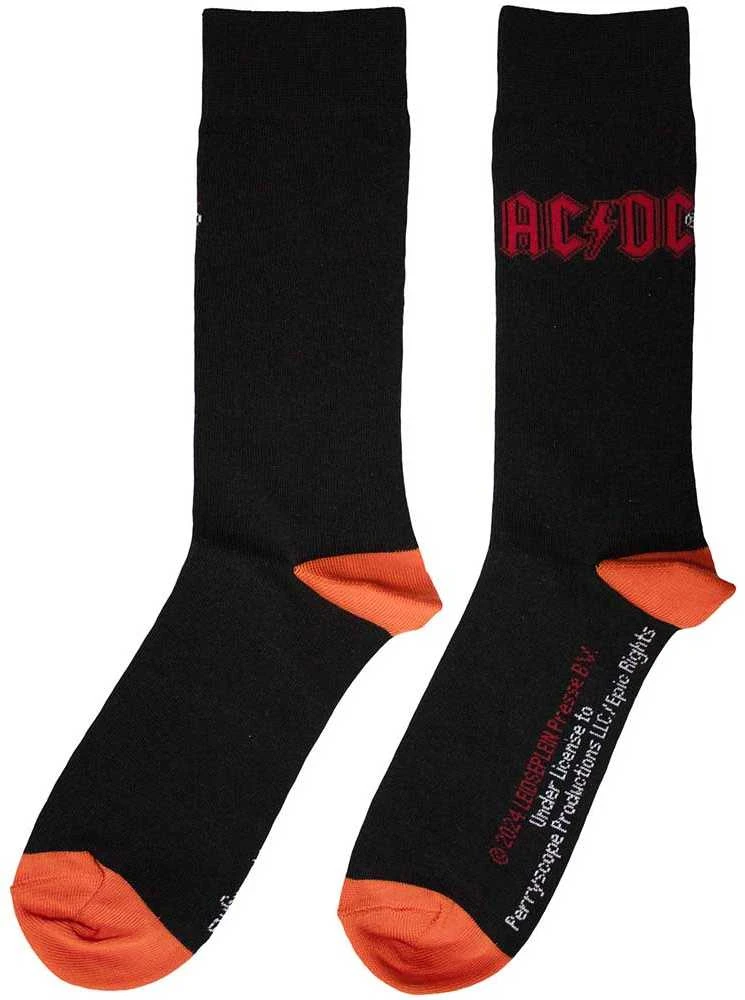 Rock AC/DC Raudona Logo Kojinės