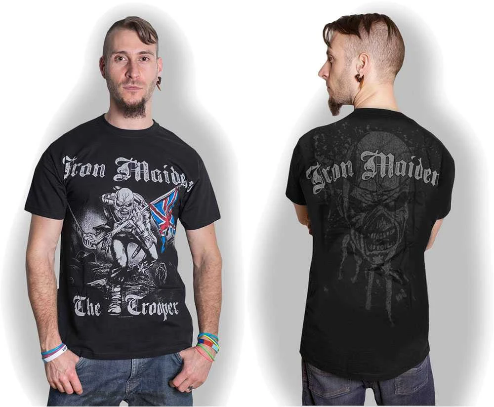 Rock Iron Maiden Sketched Trooper Marškinėliai, Dydis: M