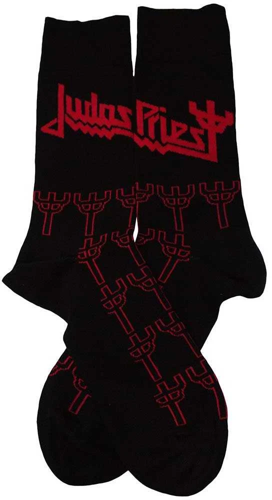 Rock Judas Priest Trident Pattern Kojinės