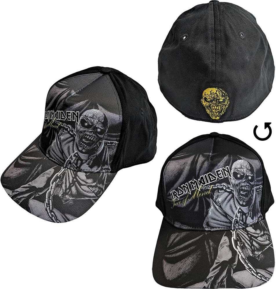Rock Kepurė Iron Maiden Piece Of Mind Greyscale