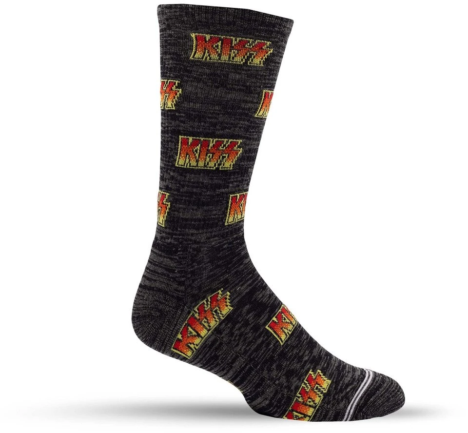 Rock Kojinės Kiss Allover Logo