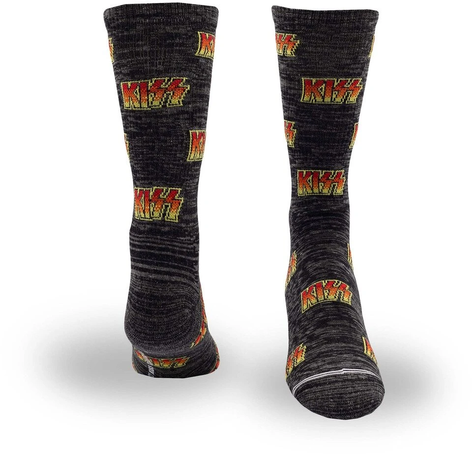 Rock Kojinės Kiss Allover Logo