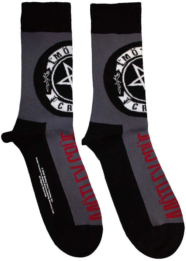 Rock Kojinės Motley Crue Pentagram Circle