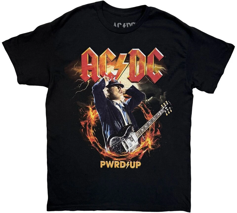 Rock Marškinėliai AC/DC Angus Horns EU Tour '25, Dydis: M