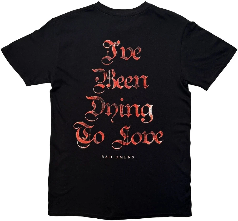 Rock Marškinėliai Bad Omens Dying To Love, Dydis: L