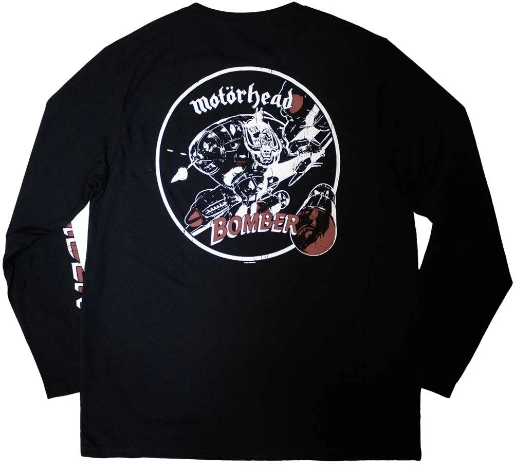Rock Marškinėliai Ilgomis Rankovėmis Motorhead Bomber, Dydis: L