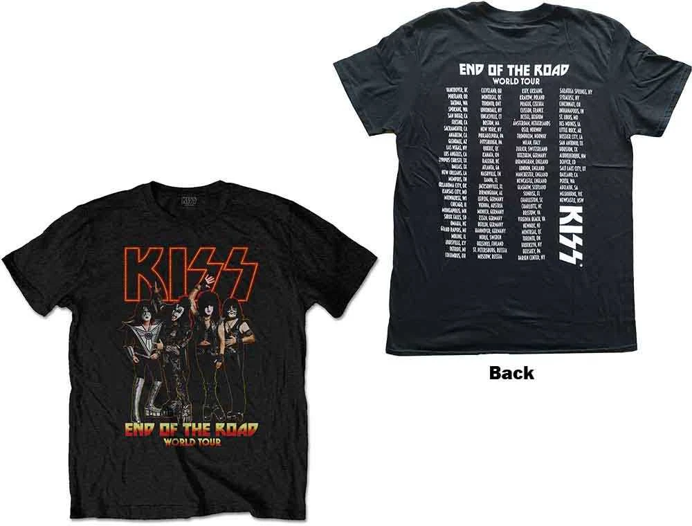 Rock Marškinėliai Kiss End Of The Road Tour, Dydis: XXL
