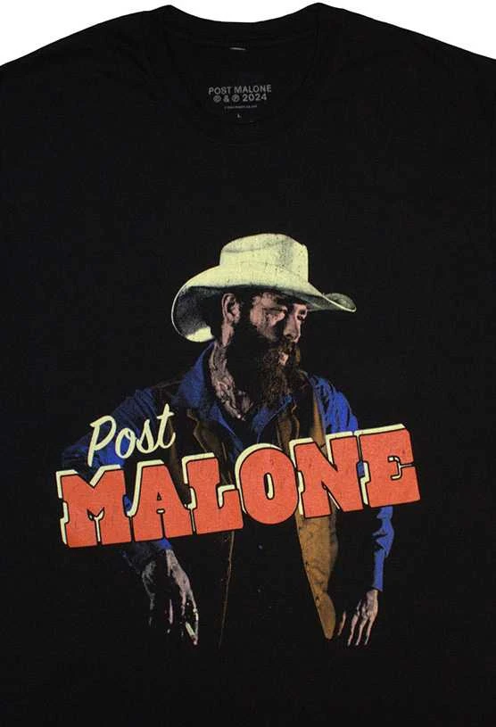 Rock Marškinėliai Post Malone Cowboy, Dydis: XXL