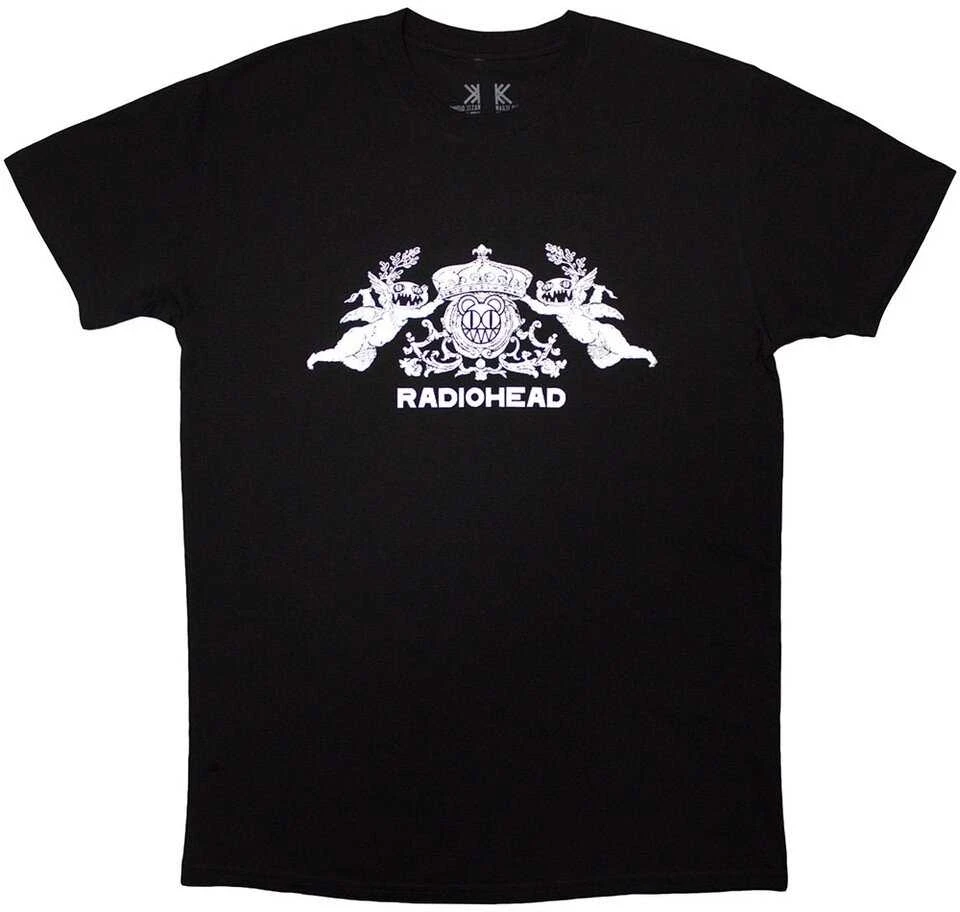 Rock Marškinėliai Radiohead Bearhead Crest, Dydis: XL