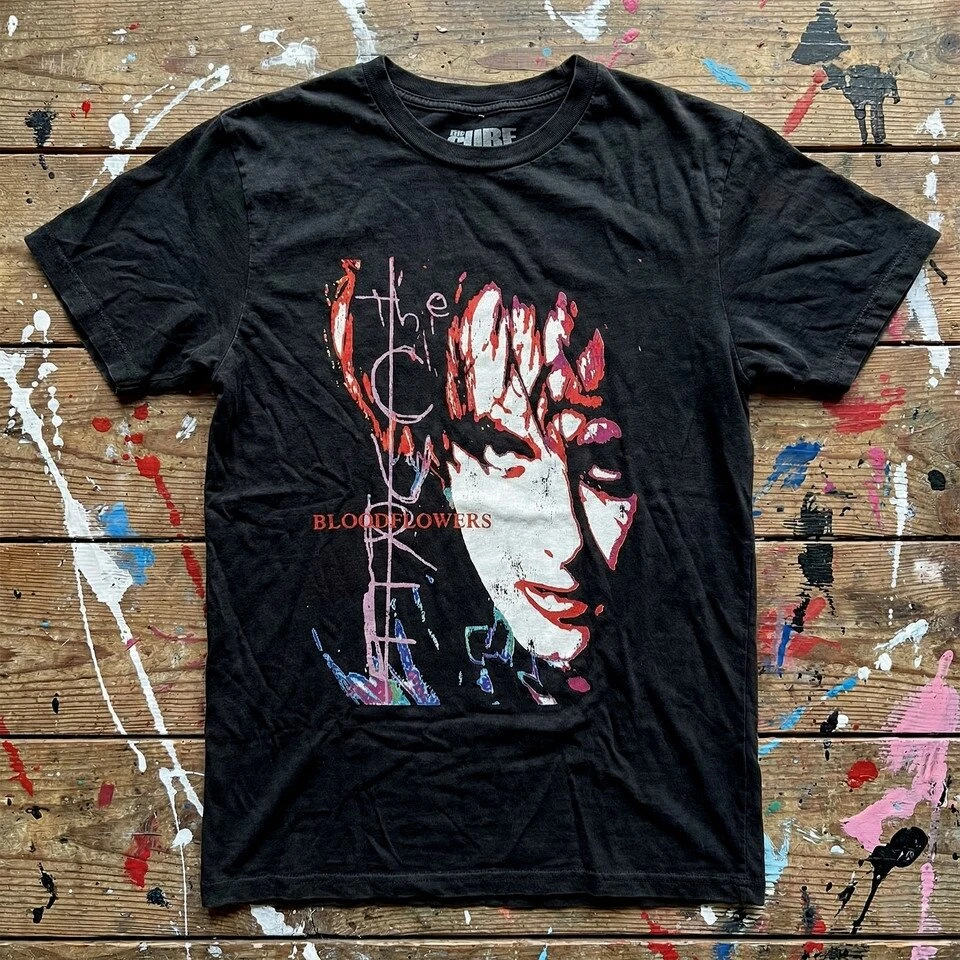 Rock Marškinėliai The Cure Bloodflowers Tour '00 Premium Carbon, Dydis: XXL