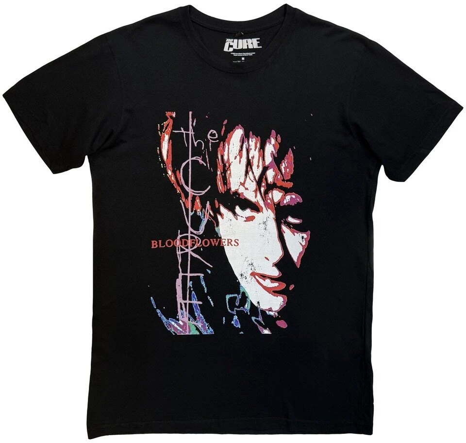 Rock Marškinėliai The Cure Bloodflowers Tour '00 Premium Carbon, Dydis: XXL