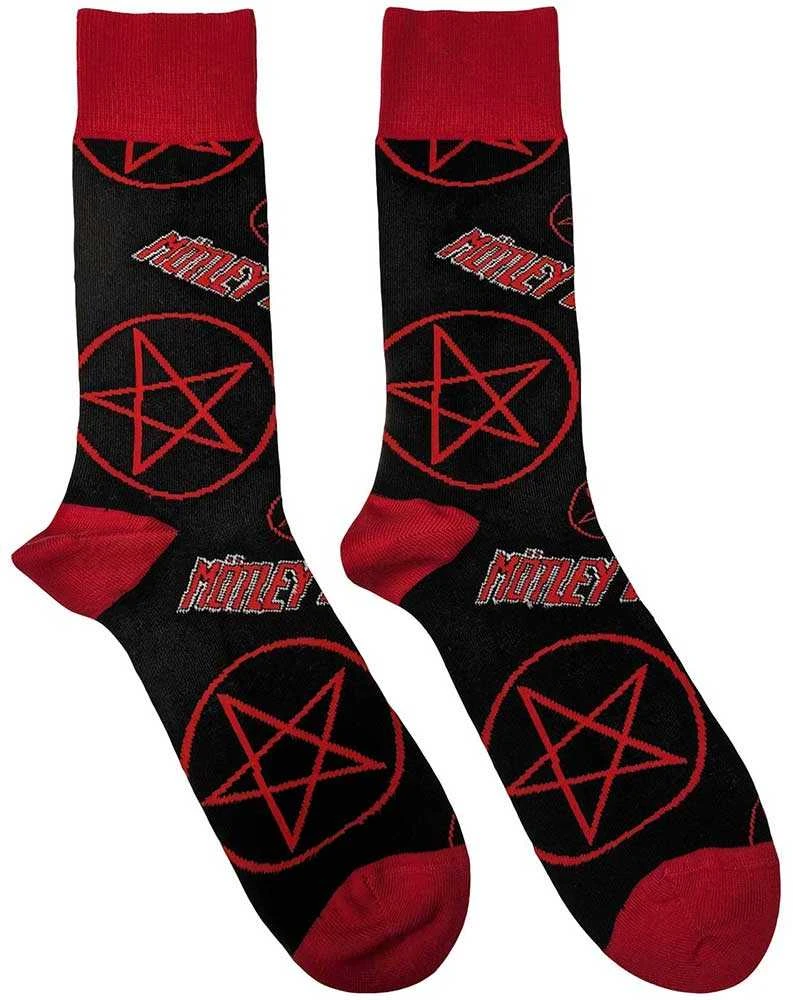 Rock Motley Crue Logos &amp; Pentagrams Kojinės