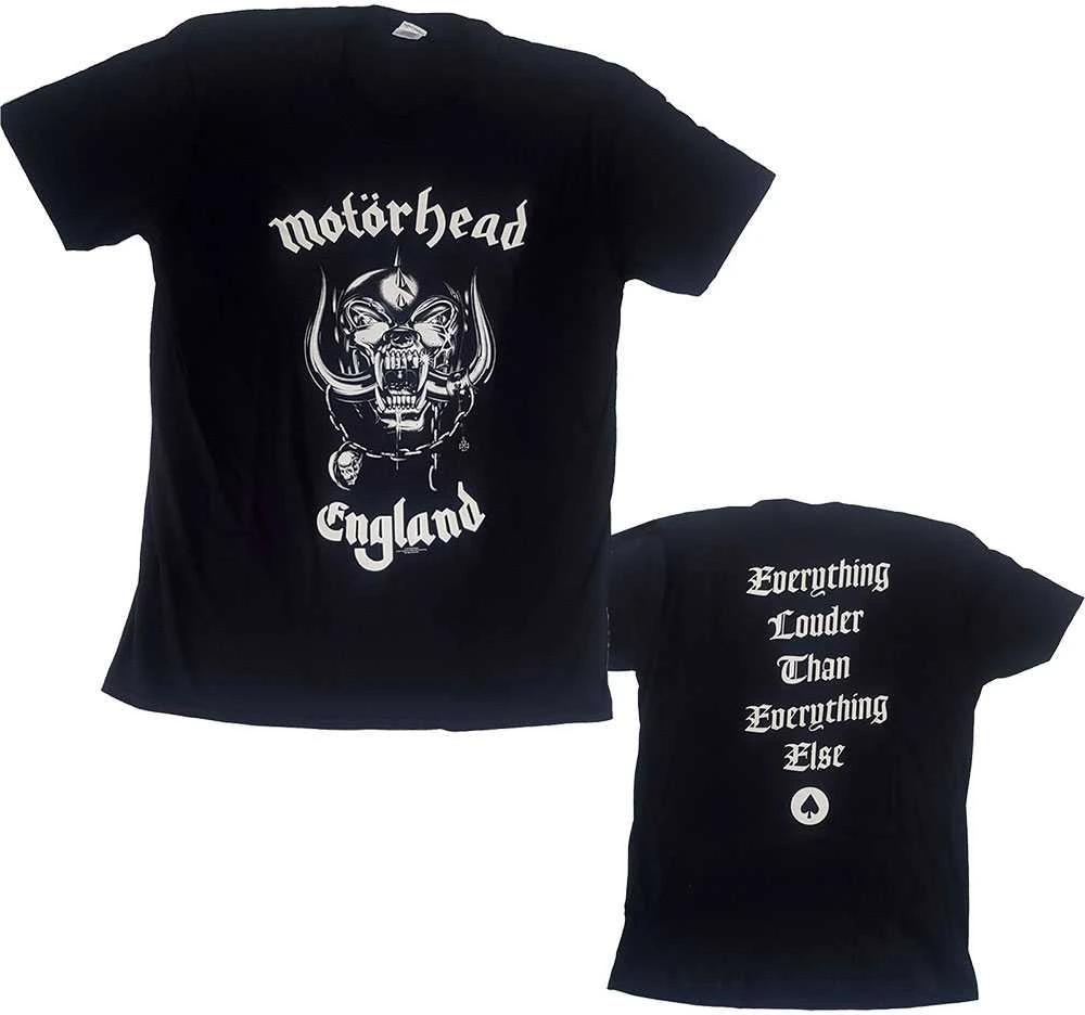 Rock Motorhead England (+ užrašas ant nugaros) Marškinėliai, Dydis: XL