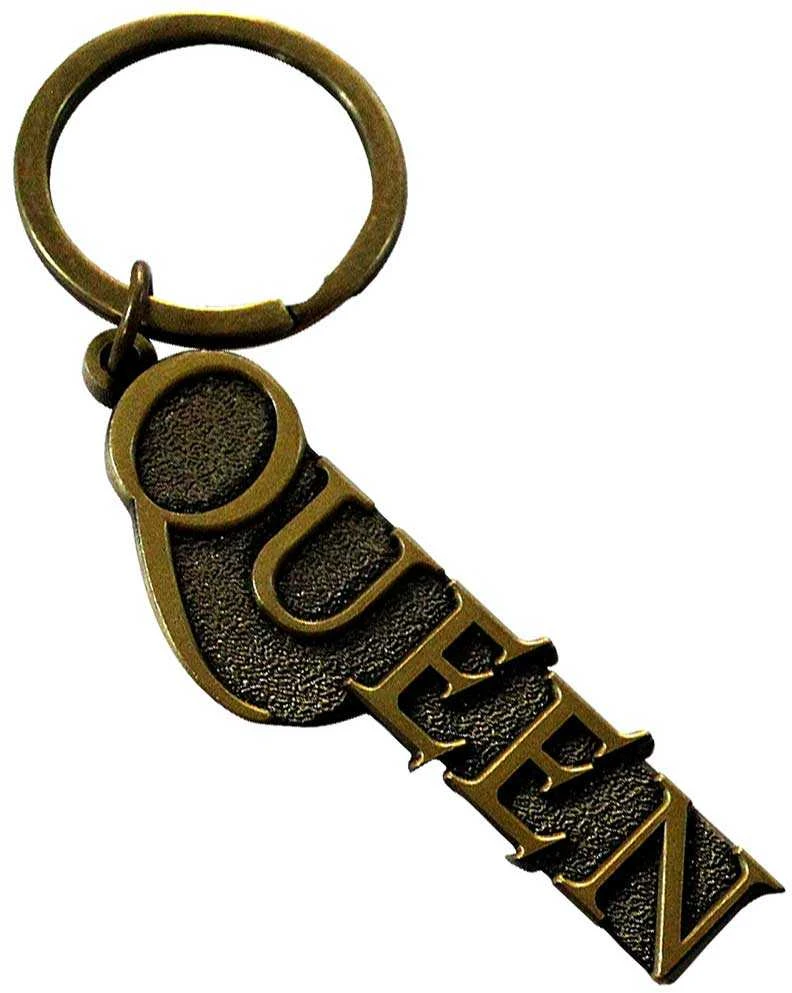 Rock Queen Gold Logo Raktų Pakabukas