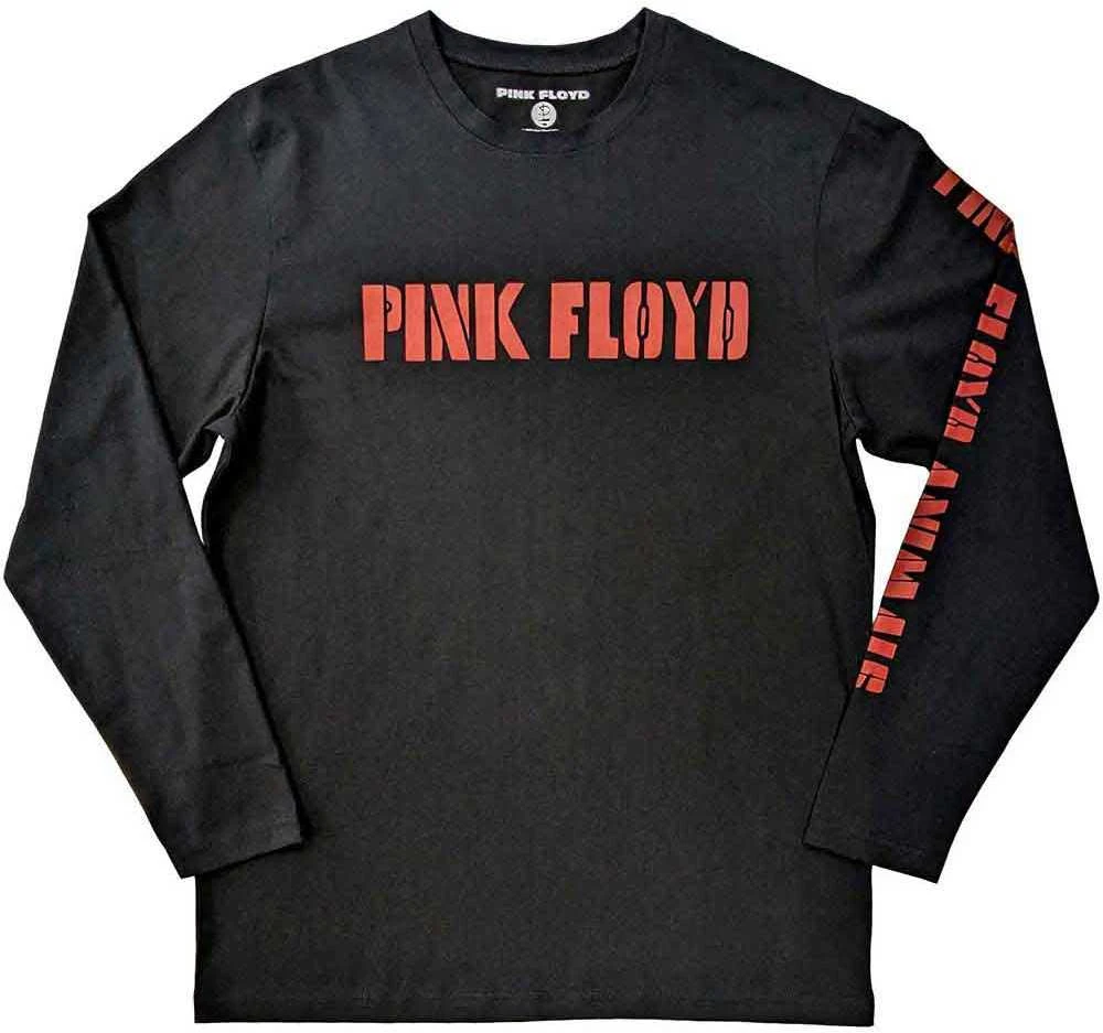 Rock Rožinė Floyd Animals B&W Marškinėliai Ilgomis Rankovėmis, Dydis: M