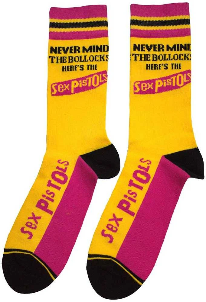 Rock The Sex Pistols Never Mind The Bollocks Stripes Kojinės