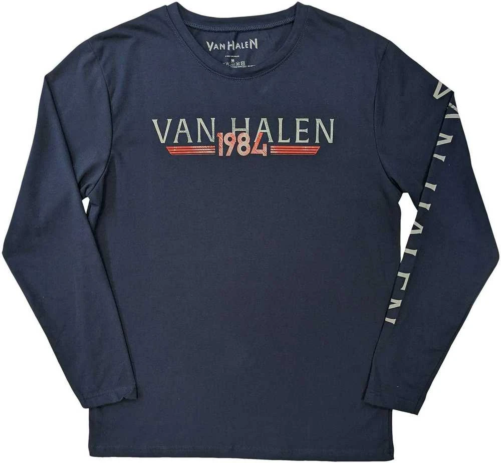 Rock Van Halen 84 Tour Marškinėliai Ilgomis Rankovėmis, Dydis: M