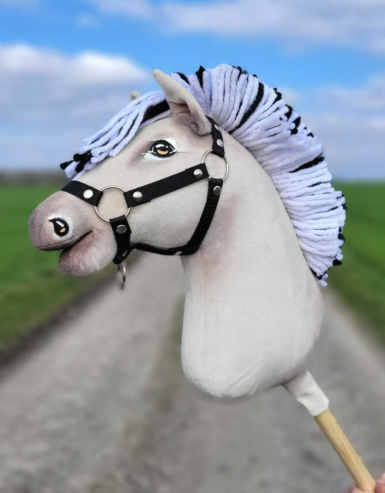 Super Hobby Horse Medinis žirgas su kotu – fjordas Premium