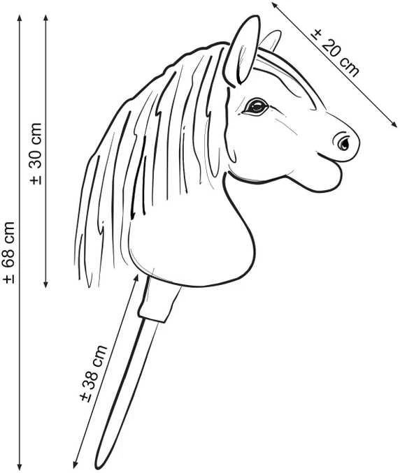 Hobby Horse arkliukas cremello spalvos Super Hobby Horse Premium