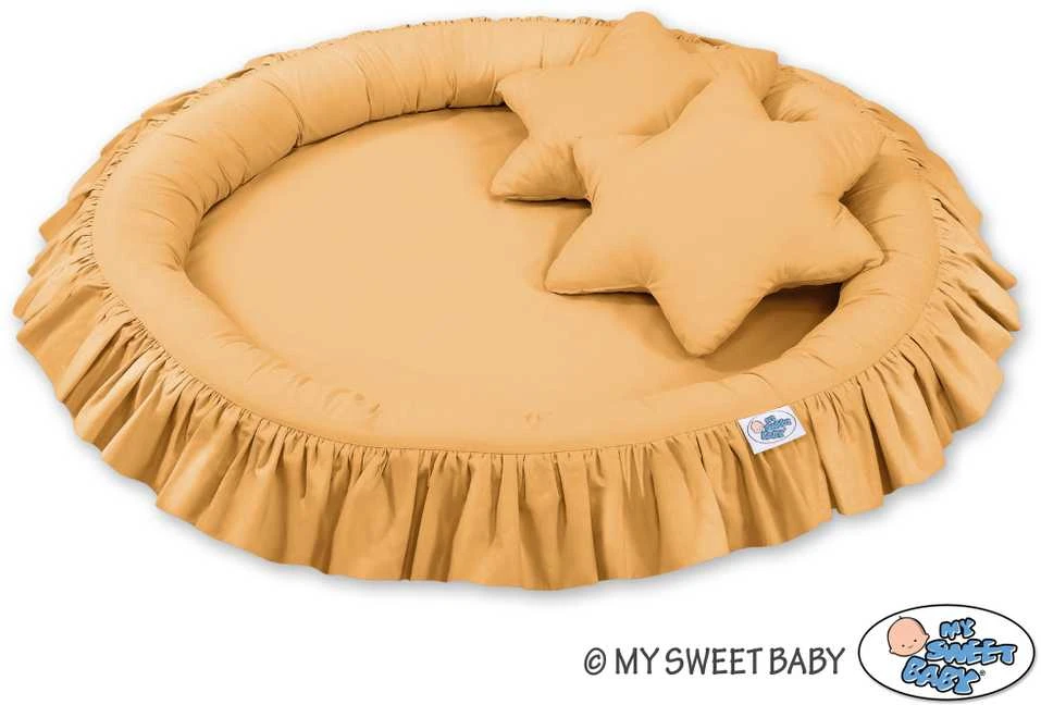 My Sweet Baby Baldakimas su lizdeliu ir pagalvėlėmis iš medvilnės – jaukumui ir saugumui vaiko kambaryje.
