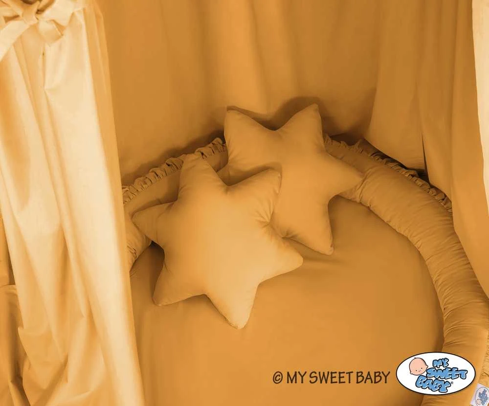 My Sweet Baby Baldakimas su lizdeliu ir pagalvėlėmis iš medvilnės – jaukumui ir saugumui vaiko kambaryje.