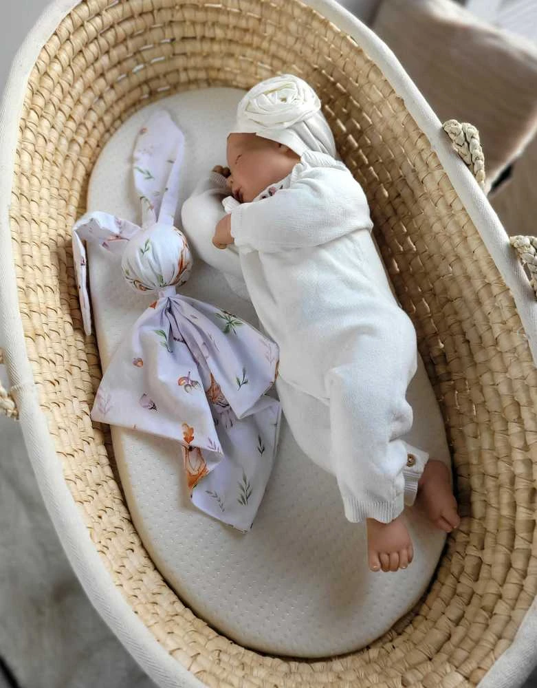 My Sweet Baby Minkštas medvilninis pledas kūdikiui su zuikučio motyvu, miško spalvos