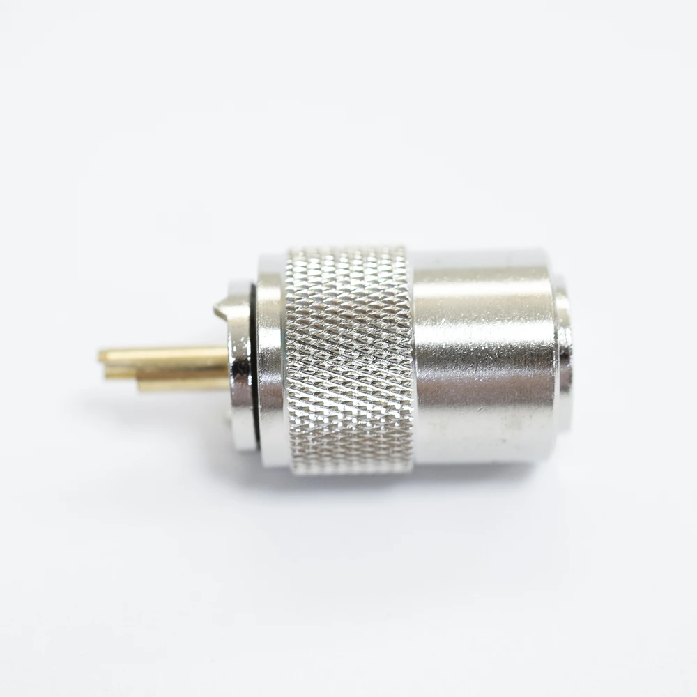 10 vnt. PNI PL259 kištukų rinkinys RG213 kabeliui, 9 mm, auksinis centrinis kontaktas