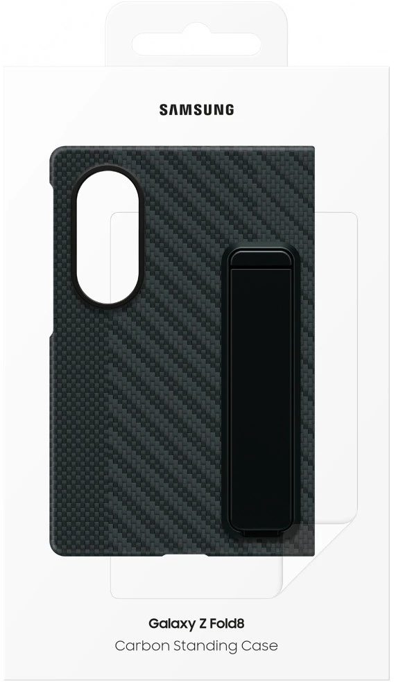 Dėklas XF971SBE anglies pluošto stovas Samsung Galaxy Fold 8, Juodas