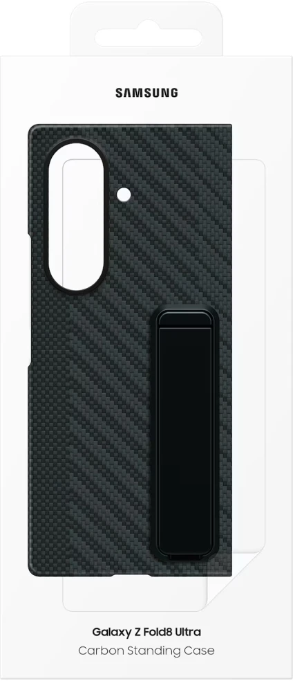 Dėklas XF976SBE anglies pluošto stovas Samsung Galaxy Fold 8 Ultra, Juodas