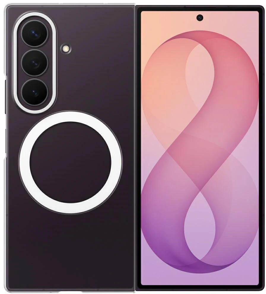 Dėklas CF976CTE skaidrus magnetas „Samsung Galaxy Fold 8 Ultra“, permatomas