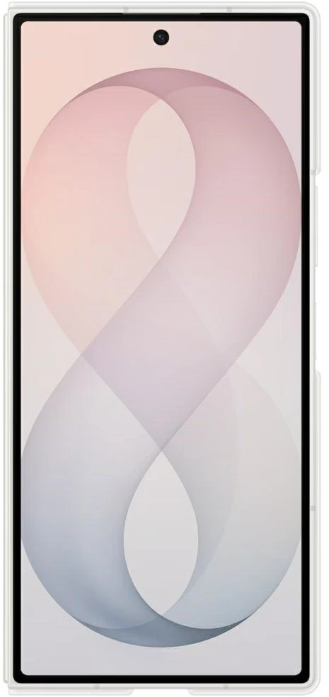 Dėklas EF976CWE silikoninis magnetas Samsung Galaxy Fold 8 Ultra, baltas