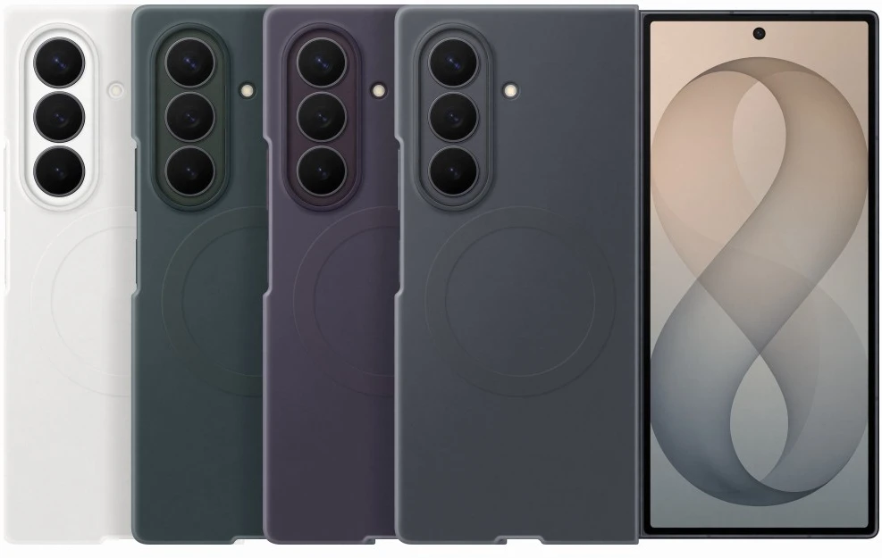 Dėklas EF976CGE Silicone Magnet Samsung Galaxy Fold 8 Ultra, Žalias