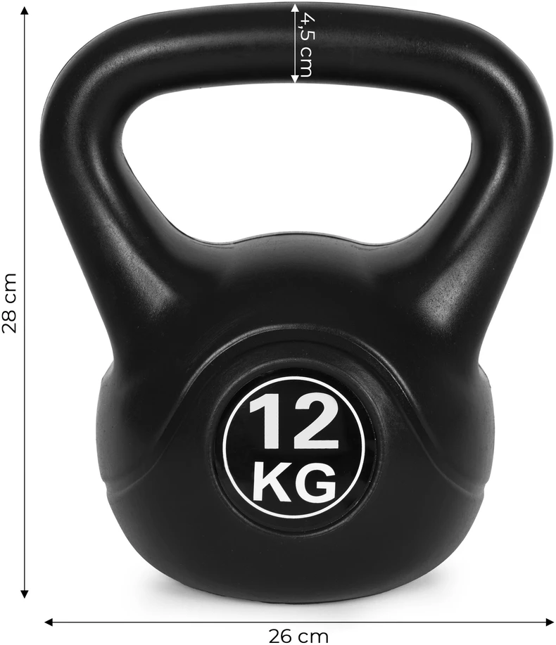 Kettlebell 12 kg, treniruoklis, hantelis, svarmuo, ModernHome