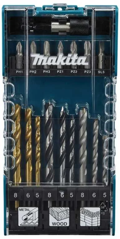 Makita GRĄŽTŲ IR SUKIMO ANTGALIŲ RINKINYS (17 vnt) D-74887