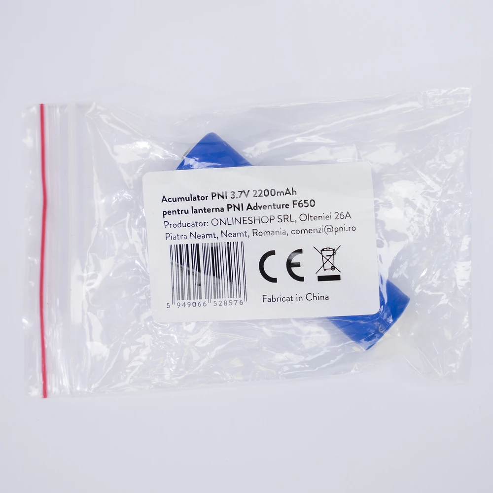 18650 PNI 650 3,7V 2200mAh akumuliatorius, skirtas PNI Adventure F650 žibintuvėliui