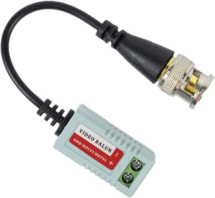 2 CCTV adapterių rinkinys PNI 201C pasyvus vaizdo signalo keitiklis (balun) BNC jungčiai iki 600m laidui. CAT5 kabelis