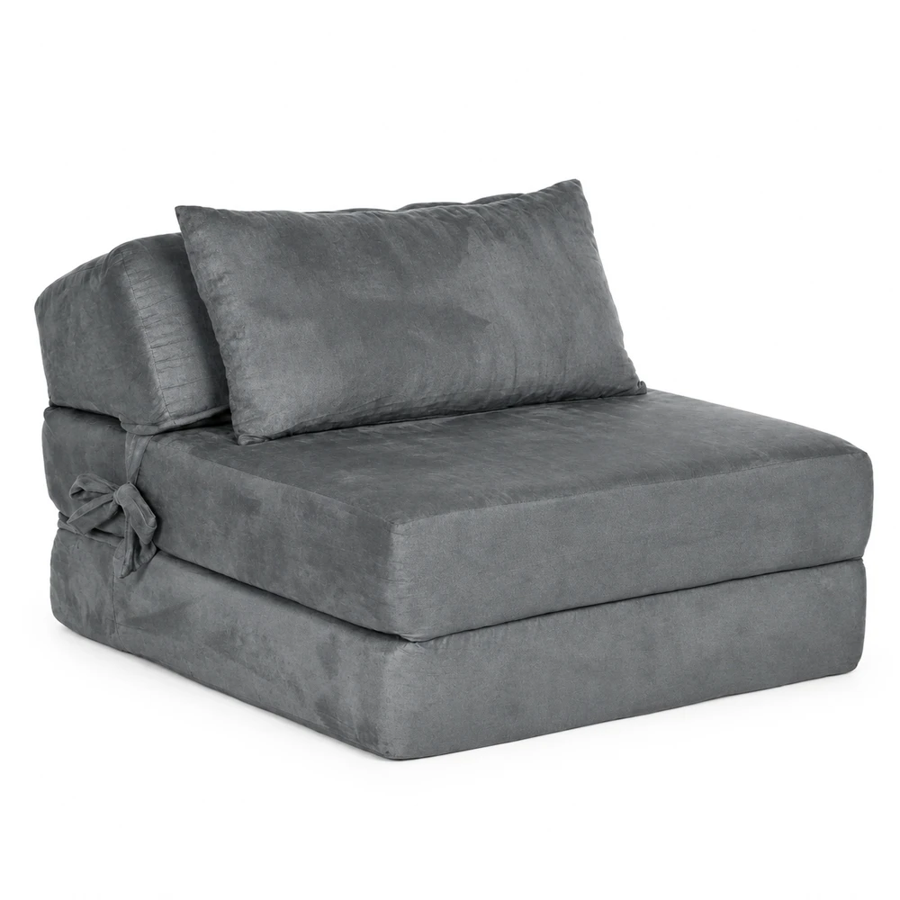 2-in-1 vienvietė išlankstoma poroloninė sofa-lova čiužinys 190×70 cm ModernHome