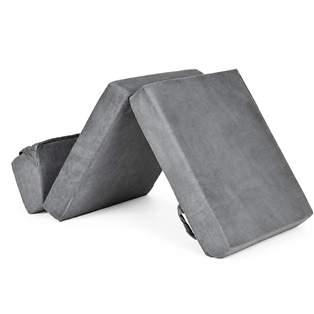 2-in-1 vienvietė išlankstoma poroloninė sofa-lova čiužinys 190×70 cm ModernHome
