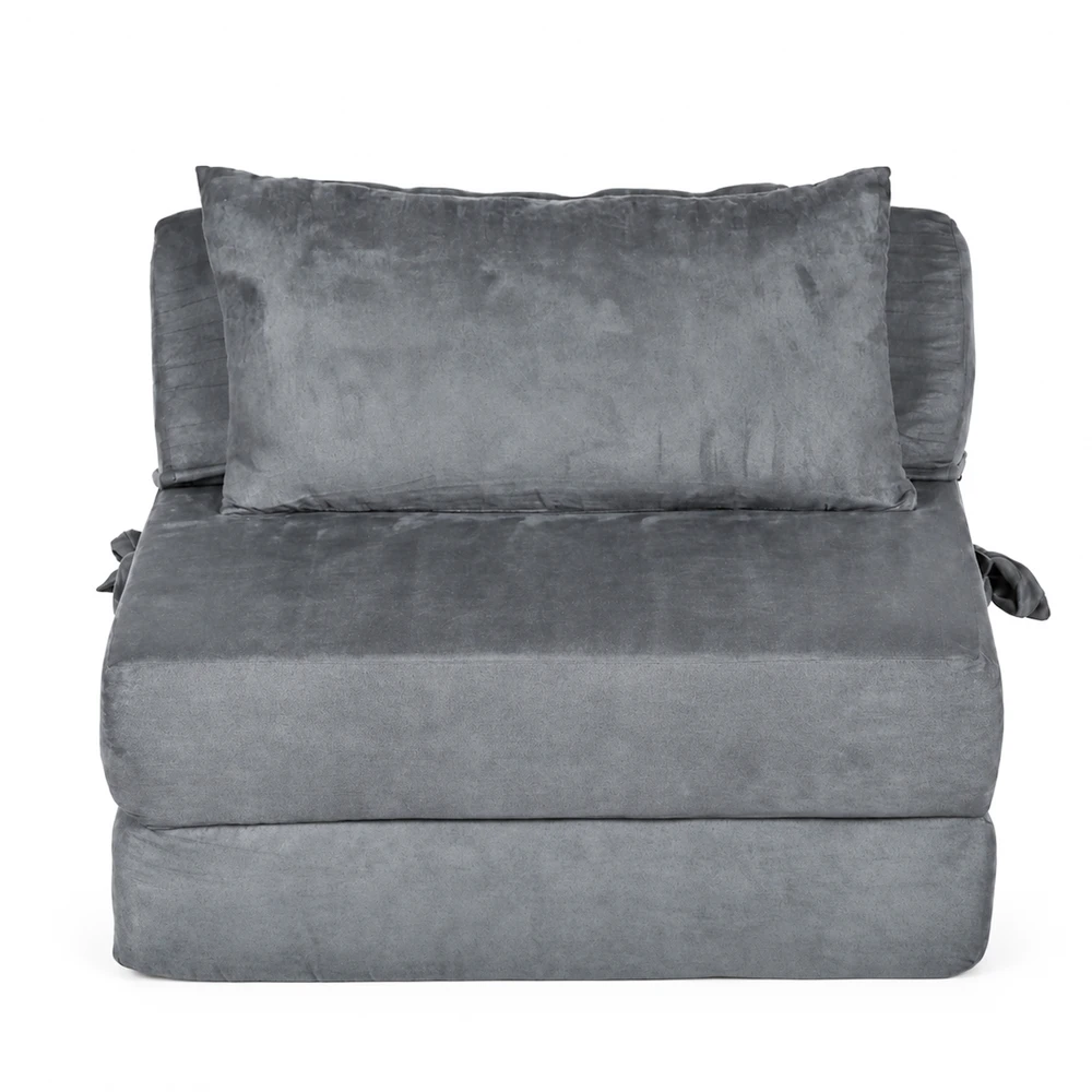 2-in-1 vienvietė išlankstoma poroloninė sofa-lova čiužinys 190×70 cm ModernHome