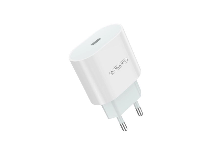 20W PD USB-C Laidinis įkroviklis Jellico AK200 baltos spalvos