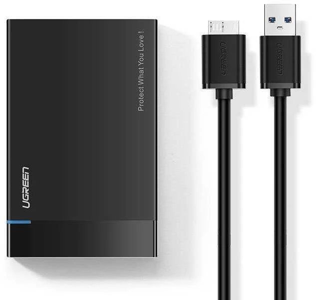UGREEN kietojo disko korpusas su USB laidu