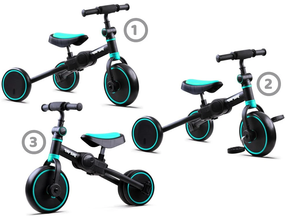 3 viename triratukas + balansinis dviratukas ir važiuojamasis dviratukas TINY BIKE SP0663