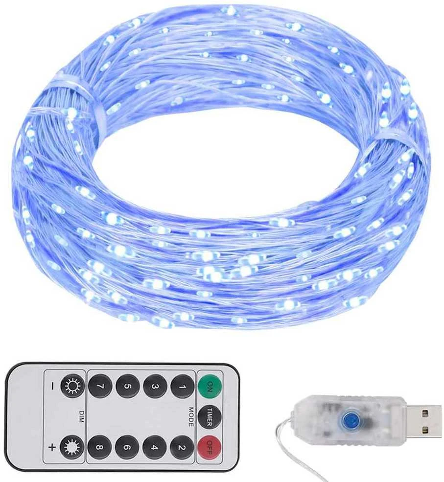 300 LED lempučių girlianda, mėlynos spalvos, 30m