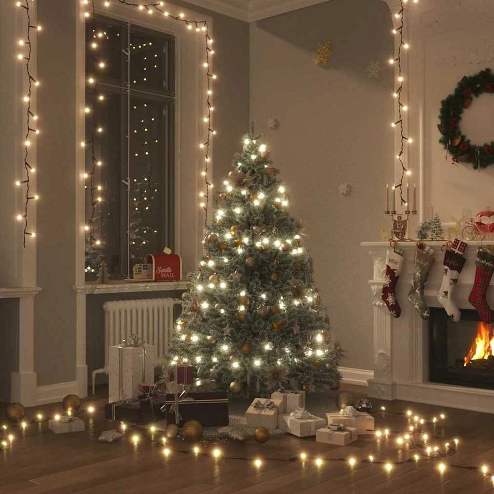 300 LED lempučių girlianda, šiltos baltos spalvos, 30m, PVC